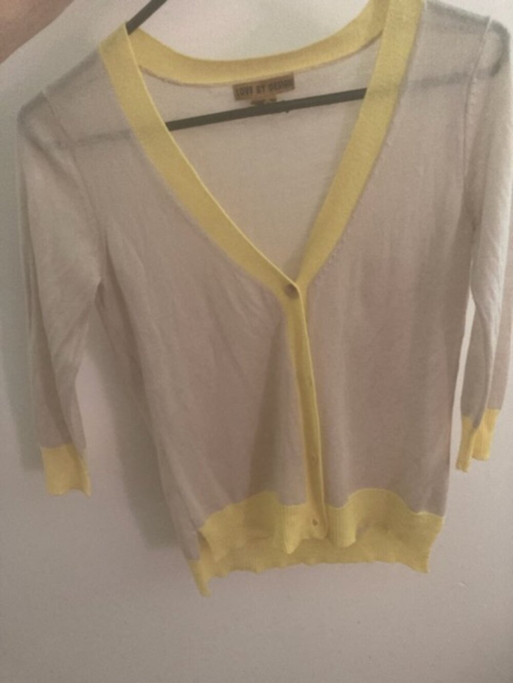 Acrylic cardigan V-neck sweater Size Small.